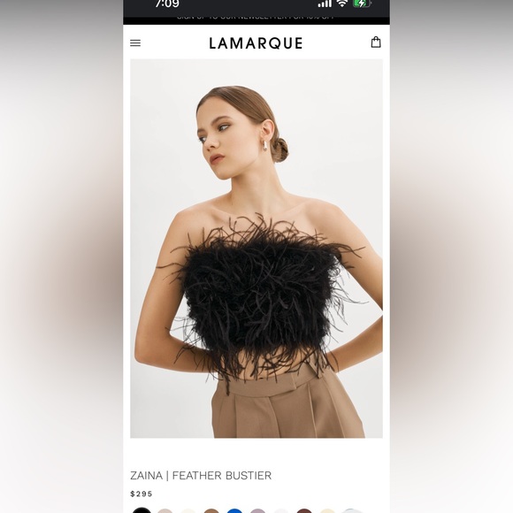 Beautiful LAMARQUE Zaina top in black. Size XS. NWT. - Picture 1 of 7